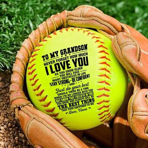 Grandma gave her grandsons birthday graduation Christmas gift softball