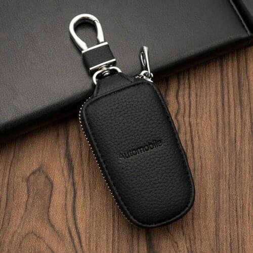 Genuine Leather Car Universal Auto Key Cover Case For VW Volkwagen Skoda Kia BMW Mercedes benz Audi Ford Toyota Car Key cover