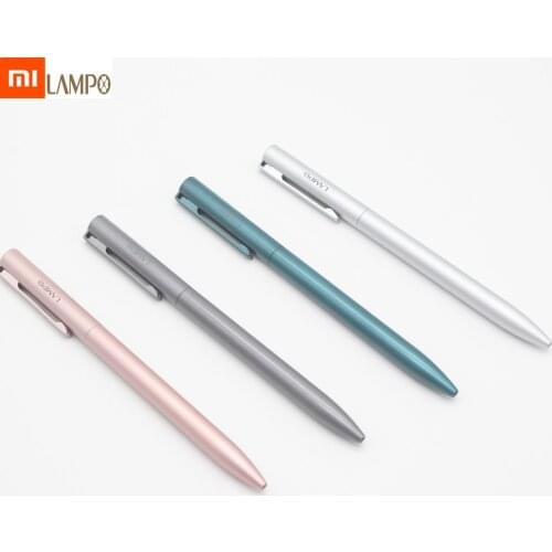 Xiaomi Youpin LAMPO Frosted Aluminum Alloy Signature Gel Pen Smooth Writing Metal Ballpoint Sign 0.5mm Black ink Gift Business