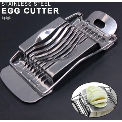 Stainless Steel Boiled Egg Slicer Kitchen Mushroom Tomato Egg Cutter Multipurpose Wire Chopper Kitchen Tools Gadgets Accessories