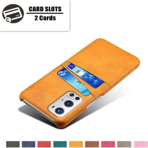 Leather Dual card Case For One Plus 9 Pro 9E 8T 7 8 Nord N10 5G N100 5G Business style Slim Phone Case Antiskid Cover Coque