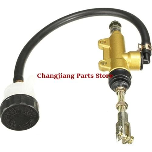 Hot 1 pc Gold Motorcycle Cylinder ATV Motorbike Brakes Hydraulic pump Quad Dirt Bike Pit Rear Foot Brake Master