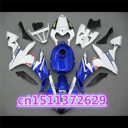 Injection mold YZF R1 Fairing kit for YZF R1 04 05 06 YZF-R1 04-06 YZF1000 blue white YZF R1 2004 2005 2006 fairing parts-D D