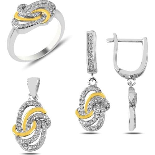 Silverlina Silver Zircon Stone Set