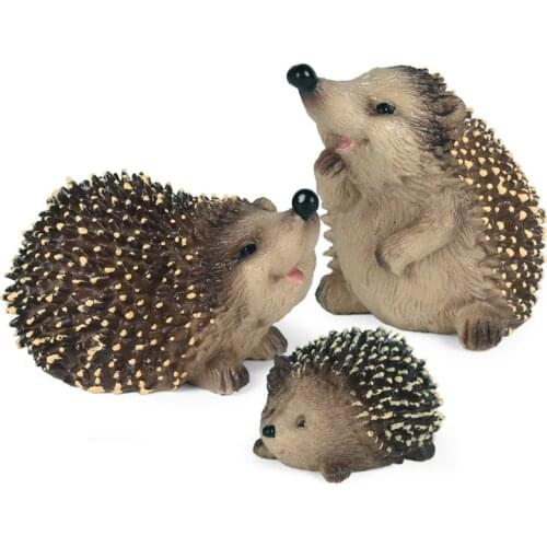 New Simulation Wild Animal Model Cute Hedgehog Mouse PVC Movable Doll Childrens Educational Collection Toy Gift