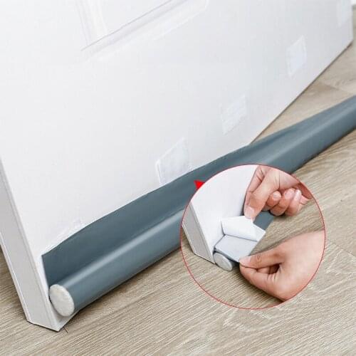 New Door Bottom Seal Strip Upgrade Flexible Wind Noise Door Under Draft Guard Stopper Soundproof Strip Reduction Blocker Weather