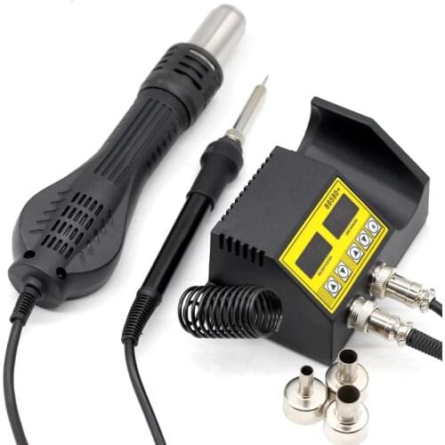 8586D SMD BGA Rework Solder Station Hot Air Blower Heat Gun Intelligent Detection Cool Air Welding Soldering Iron Repair Tool