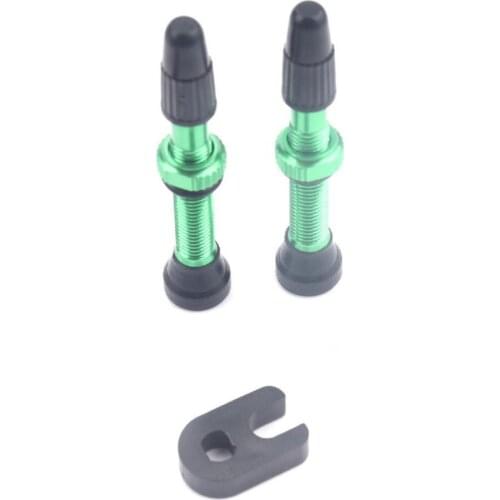 Sturdy 2Pcs Excellent Anti-rust Cycling Valve Stem Kit Multi Colors Valve Stem Kit Anti-corrosion Road Bike Parts