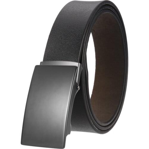 New Mens Leisure Business Belt Toothless Automatic Buckle Belt Men Belts for High Quality Designer Belts LY136-21789-1