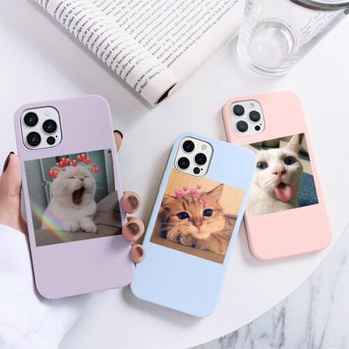 Cute Animal Cat Case For Samsung Galaxy A50 A32 A72 A52 A42 A41 A40 A31 A20e M51 M02S M31S A30 A12 A11 A10e Silicone Back Cover