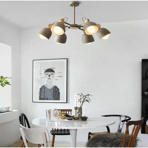 Nordic LED Chandelier Hotel Ceiling Lamp Living Room Bedroom Lighting Chandelier Kitchen Dining Chandelier