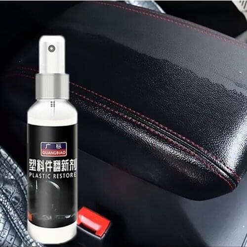 30ML Automotive Interior Plastic Parts Retreading Agent Plastic Parts Wax Retreading Agent For Plastic Maintenance Car Cleaner