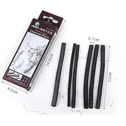 Charcoal Carbon Pen Rod Art Painting Fine Strip Sketch Chinese Painting Drafting Drawing Robot Sketch Strip Diameter 3-8mm
