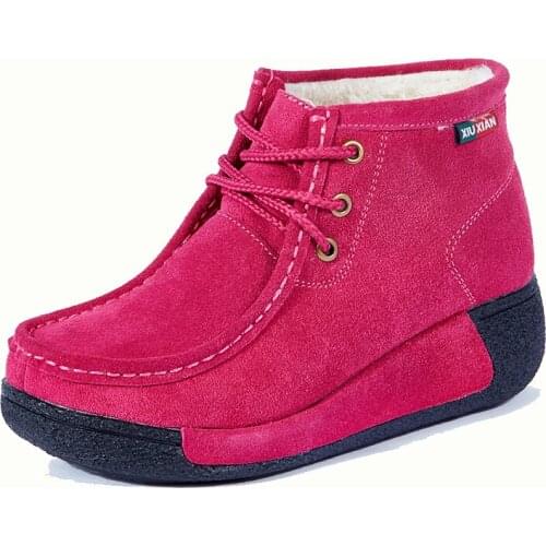 XCWLKJ Women's Wedge Ankle Boots