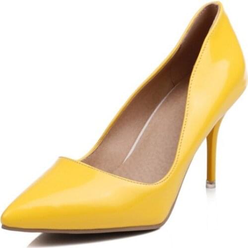 Oversized ladies high heels women shoes woman pumps Baitao pointed, shallow, thin-heeled high-heeled shoes