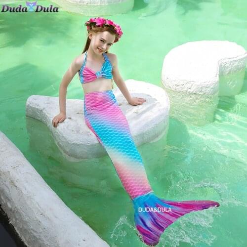 Mermaid Tail Dress Little Mermaid Princess Ariel Girls swimsuit cover up Bathing Suit Party Anime Cosplay Halloween Costumes