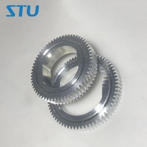 1set New Compatible Aluminum Helical and Straight tooth Upper Fuser Roller Gear for Xerox DC4110 4112 1100 4595 4127 D95 9000