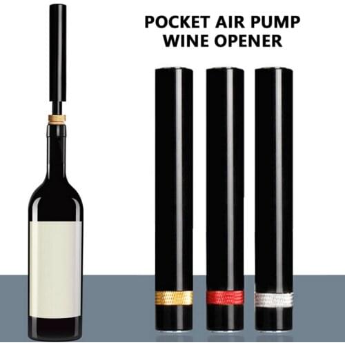 1 Pcs Wine Bottle Opener Portable Air Pump Opening Tools For Wine Stainless Steel Pin Cork Remover Bar Air Pressure Corkscrew
