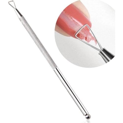 1PCS Dual End Stainless Steel Nail Art Cuticle Pusher Gel Polish Nails Trimmer Remover Clean Tool Cuticle Pushers -30