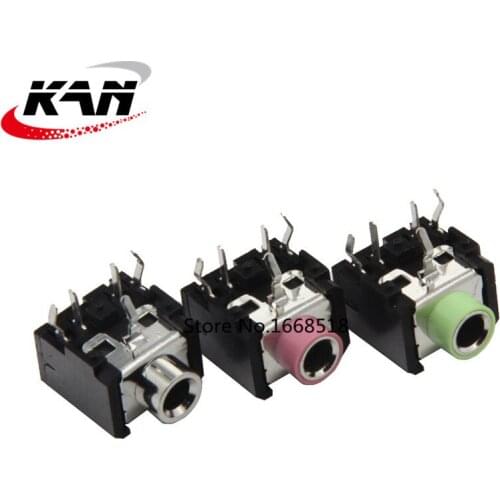 10Pcs PJ306 PJ-306 Headphones plug female 3.5MM headphone socket Double track socket Stereo socket