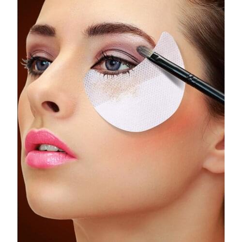 100 Pcs Eyeshadow Pads Stencils Eyeshadow Pad Patches Eyeshadow Stickers Eyeshadow Shield for Eye LipMakeup Supplies