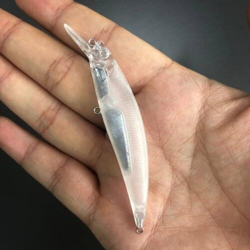 10pcs 7CM 8.4G Blank Unpainted Bait DIY Pencil Minnow Wobbler Unpainted Lure Freshwater Fishing Blank Hard Lures Isca Pesca