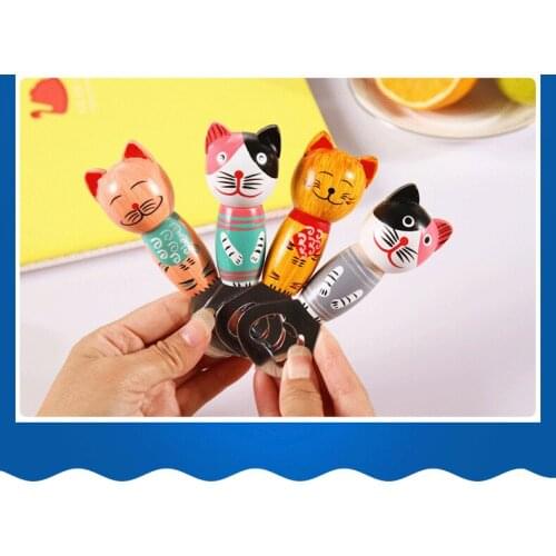 Free Shipping cartoon cat style wood bottle opener Beer opener 100pcs