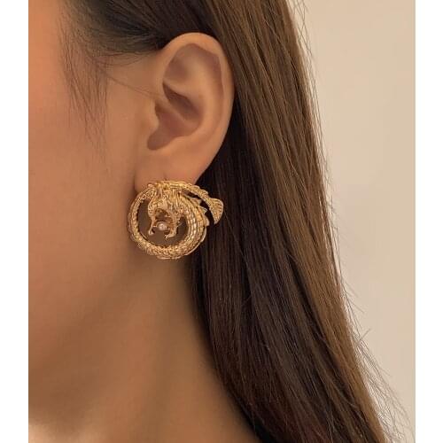 Women's Gold Earrings DePingChen China