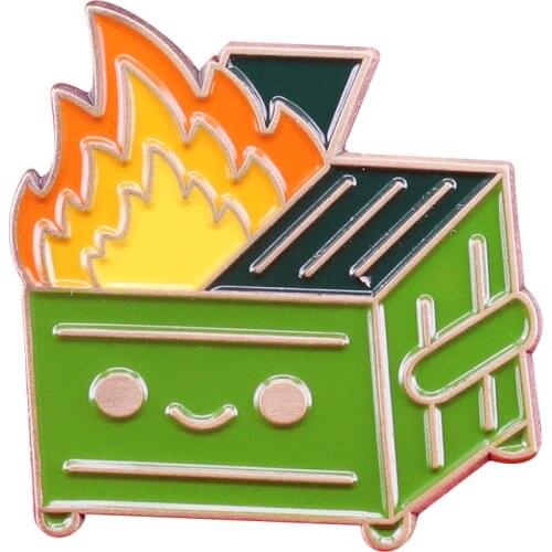 Garbage suck trash Bad Year 2020 Enamel Pin Trump general election Political Distancing brooch