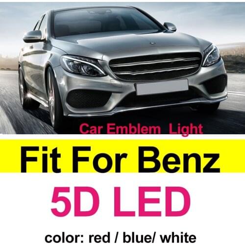 Car Trunk Boot Emblem Light 5D Car Decoration Lamp Auto Badge Covers Sticker for S350 S300L Accessory Car Styling