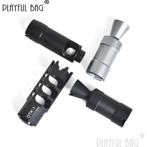 Water bullet gun intere toy 74m fire cap upgrade material suppressor ak74ms fire cap counter tooth 14mm thread interface md07