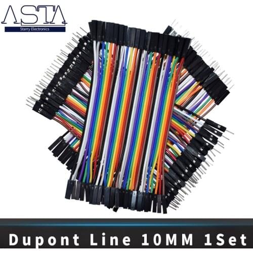 Dupont line 10cm male to male + male to female + female to female jumper wire Dupont cable