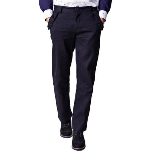 Men Jeans Casual Solid Color Pockets Cotton Long Straight Pants Slim Button Trousers Mens Clothing джинсы для мужчин 2021