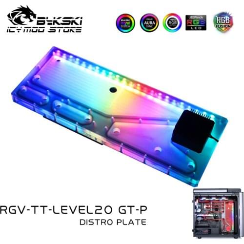 Bykski Waterway Board Reservoir Liquidcooling System Water Tank Acrylic Tranperant for Thermaltake LEVEL20 GT RGV-TT-LEVEL20GT-P