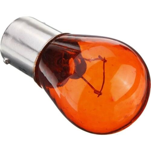 Indicator LED Bulbs PY21W BA15S Turn Signal Car 10pcs 12V Amber Bayonet Base Lamp