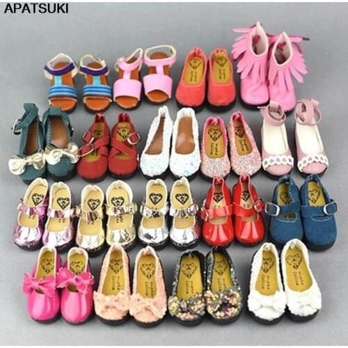 1/4 Doll Shoes Flattie Flat Shoes Princess Butterfly Leather Shoes For 1/4 Xinyi BJD SD 45-50cm Doll 1:4 Doll Accessories