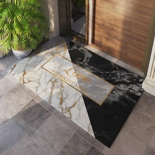 Comfortable Sense Door Mat Carpet PVC Kitchen Mat Anti-slip Can Be Cut Bathroom Mat Entrance Door Mat Carpet DIY Home Door Mats