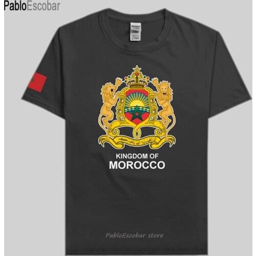 The Western Kingdom of Morocco Moroccan men t shirt fashion nation team t-shirt sporting clothing tees country MAR new