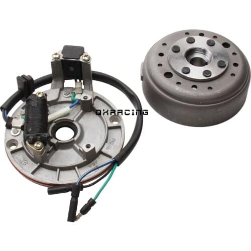 140cc Motorcycle Ignition Magneto Stator Flywheel For YINXIANG YX140 YX 1P56FMJ W063 Engine BSE Kayo SDG SSR Dirt Pit Bike