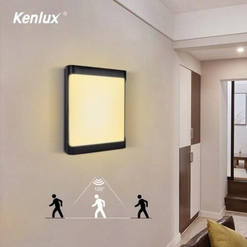 18W Radar Sensor Porch Light Outdoor & Indoor Waterproof LED Wall Lights Garden Corridor Lamp Plastic Wall Sconce