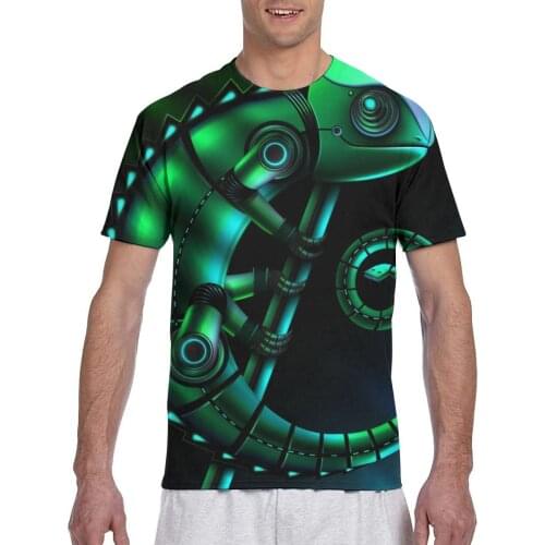 2020 Men T Shirt T-Shirt Summer Tops Tees Crew Neck tshirt Men Short Sleeve Shirt Green Chameleon Lizard