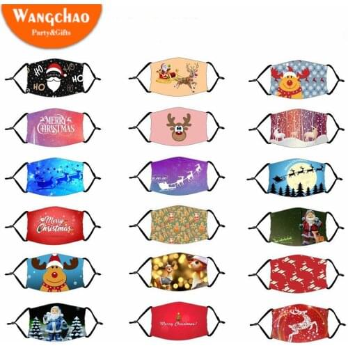 2021 Adjustable X-mas Mask Santa Claus Christmas Deer Ornaments Merry Christmas Decorations for Home Navidad Gifts Accessories