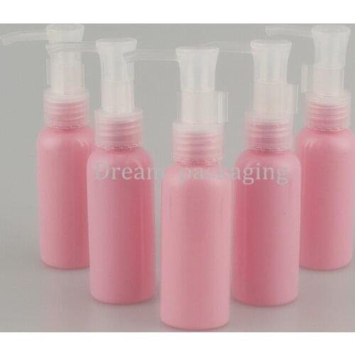50Pcs 50ml Cleansing Oil Bottle Rounded Shoulders Shampoo Shower Gel Hair Conditioner Dispensing Special Plastic Travel Bottles