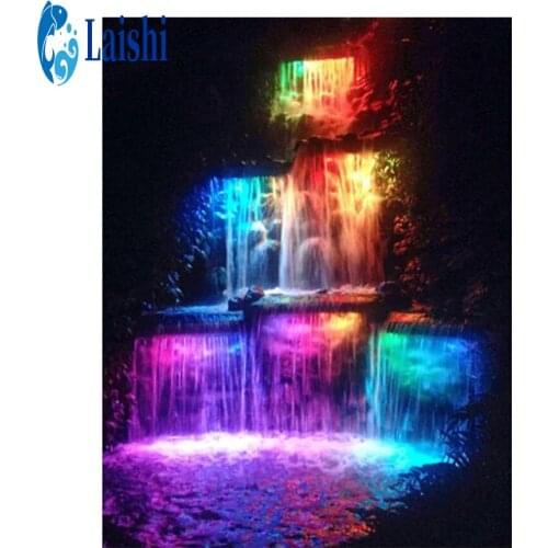 IY Diamond Painting Colorful waterfall Full Square/Round Drill 5D Diamond Embroidery Sale Diamond Picture of Rhinestones