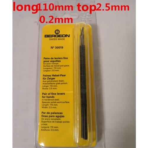 Bergeon 30019 pair of fine hands levers in hardened steel par de palanquitas finas para agujas De acero templado watch tools