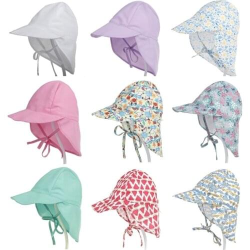 Quick-drying Childrens Bucket Hats For 3 Months To 5 Years Old Kids Wide Brim Beach UV Protection Outdoor Essential Sun Caps