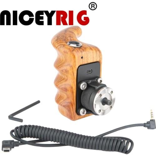 Niceyrig For Panasonic S1 S1R GH5S GH5 G9 G85 G7 GH4 GH3 GH2 Wooden Control Handle With Control Button Switch USB Interface