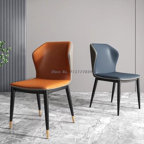 Home modern minimalist backrest dining table chair Nordic net red stool restaurant dining chair light luxury makeup adult chair