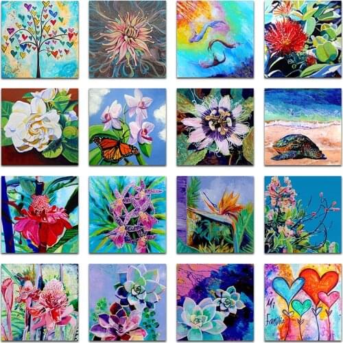 Full Round Diamond painting Flowers Full Square Diamond mosaic Heart Of Tree 5D DIY Diamond embroidery Cross stitch Plant