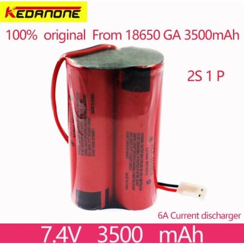 Kedanone 100% original protection 7.4V 3500 mAh 8.4V 18650 lithium ion battery for Bluetooth speaker player High capacity